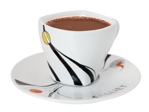 6 tasses et 6 sous tasses à chocolat ALUNYA