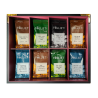 COFFRET THÉS & INFUSIONS 48 SACHETS ET SON LOT DE TASSES ET SOUS TASSES A THÉ