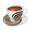 6 tasses et 6 sous tasses à chocolat ALUNYA