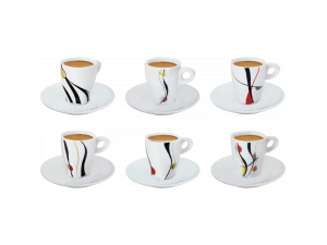 Lot de 6 tasses et 6 sous tasses Alunya