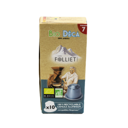 Décaféiné BIO - Capsules compatibles Nespresso® x10