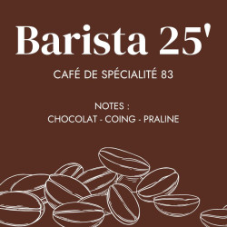 Café Grains Barista 25 - Café 100% Arabica - Cafés FOLLIET