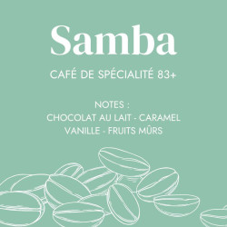 Café Grains Samba - Café 100% Arabica - Cafés FOLLIET