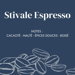 Café Grains Stivale Espresso - Café Arabica & Robusta - Cafés FOLLIET