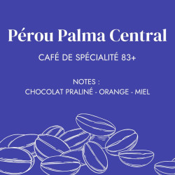 Café Grains Pérou Palma Central - Café 100% Arabica - Cafés FOLLIET