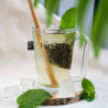 Thé vert glacé menthe x10 – Sachets pyramide | Cafés Folliet