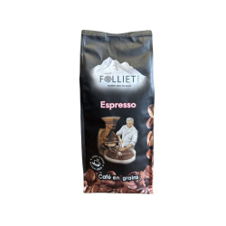 Café en grains Espresso 500g - Arabica & Robusta | Cafés Folliet