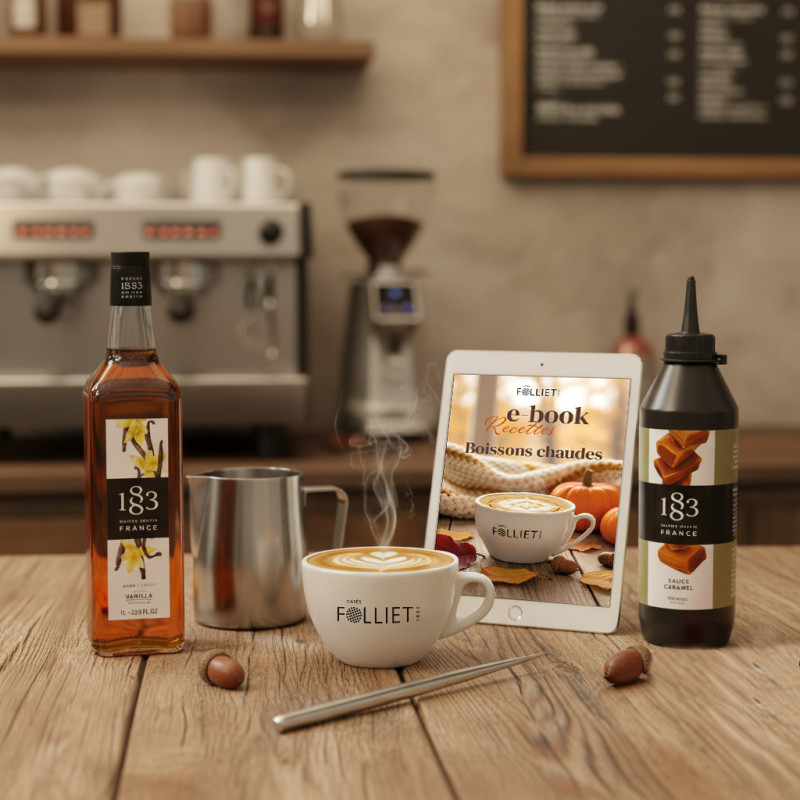 Pack Barista Latte Art Gourmand | Cafés Folliet Pack Barista Latte Art Gourmand | Cafés Folliet