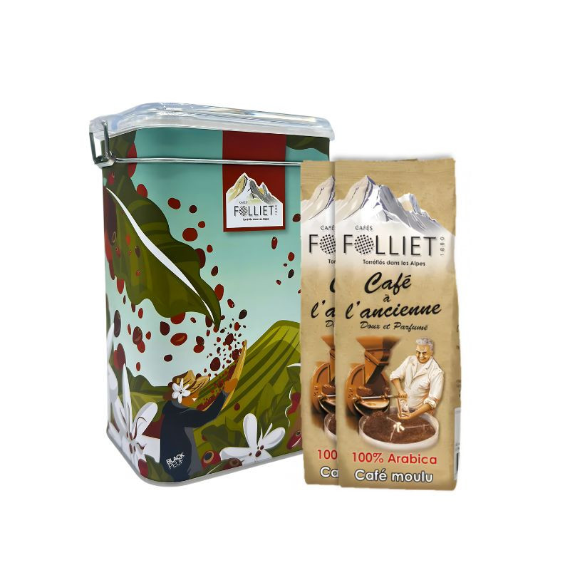 Boîte Métal Décorée - Café Moulu