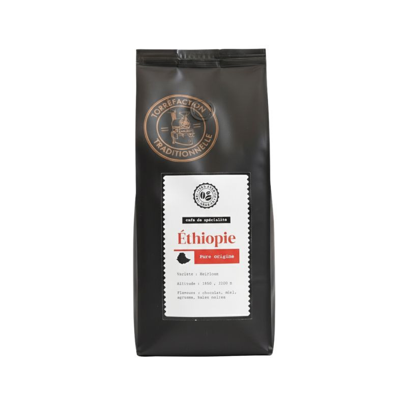 Café de spécialité en grains Éthiopie 500g - Arabica | Cafés Folliet