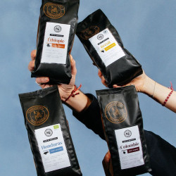 Collection cafés de spécialité 4×500g grains | Cafés Folliet