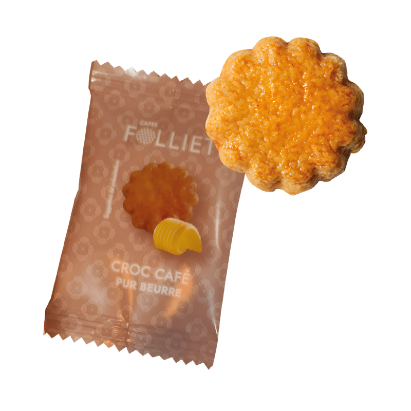 Galettes Croc'café pur beurre – Carton de 200 biscuits